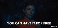 You Can Have It For Free Dichen Lachman GIF - You Can Have It For Free Dichen Lachman Reileen Kawahara GIFs