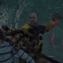 a man with a beard is screaming at a woman in a video game