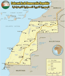 rasd map rasd sadr western sahara sahara occidental