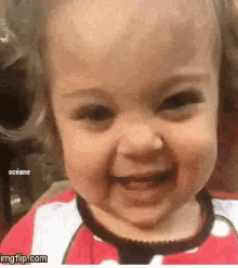 Cute Baby Raises Eyebrows GIF - Cute Baby Raises Eyebrows Laugh GIFs