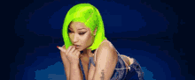 Nicki Minaj Neon Hair GIF - Nicki Minaj Neon Hair Flirty GIFs