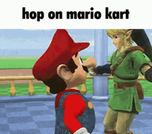 Hop On Mario Kart GIF