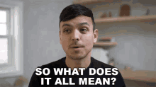 So What Does It All Mean Mitchell Moffit GIF - So What Does It All Mean Mitchell Moffit Asapscience GIFs
