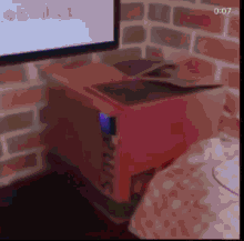 a blurred image of a box that says smart on it