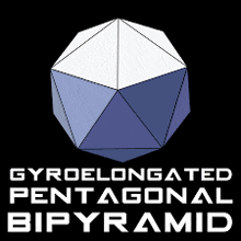Gyroelongated Pentagonal Bipyramid Shape GIF