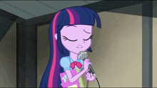 Microphone Singing GIF - Microphone Singing Twilight Sparkle GIFs