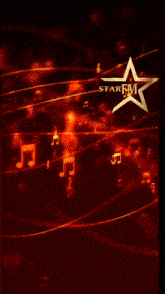 a red background with a star and the word sasiniza
