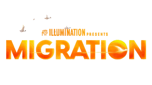 Illumination Presents Migration Movie Title Sticker - Illumination Presents Migration Migration Movie Title Stickers