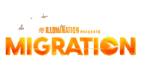 Illumination Presents Migration Movie Title Sticker - Illumination Presents Migration Migration Movie Title Stickers