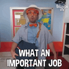 What An Important Job Blippi GIF - What An Important Job Blippi Blippi Wonders Educational Cartoons For Kids GIFs