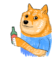 Lets Do A Beer Doge Sticker - Lets Do A Beer Doge Doggo Stickers