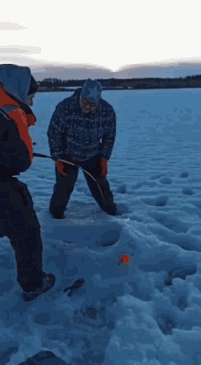 Ice Fishing Accident GIF - Ice Fishing Accident Punch GIFs