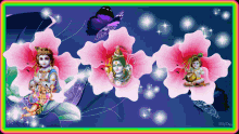 Jai Sh Krishna Flower GIF - Jai Sh Krishna Flower Spin GIFs
