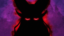 a purple background with a red circle and lines