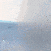 a close up of a painting with a lot of small dots on it