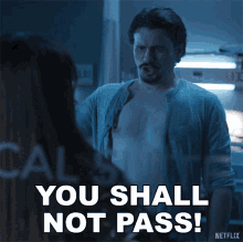 You Shall Not Pass Pat Rollins GIF - You Shall Not Pass Pat Rollins Raising Dion GIFs