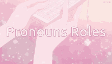 pronouns roles discord banner pink aesthetic