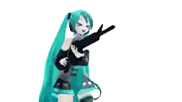a girl with long hair is holding a gun in her hand