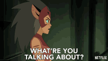 Whatre You Talking About Catra GIF - Whatre You Talking About Catra Shera And The Princesses Of Power GIFs