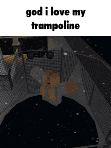 god i love trampolining trampoline troll roblox real