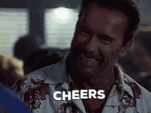 cheers arnold schwarzenegger smile expendables
