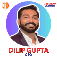 a picture of a man with the name dilip gupta ceo