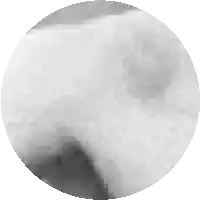 a black and white circle with a few dots on it