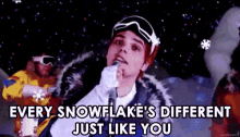 Every Snowflake'S Different, Just Like You. GIF
