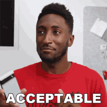 Acceptable Marques Brownlee GIF - Acceptable Marques Brownlee Bearable GIFs