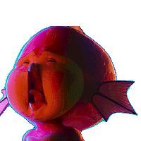 Crying Sad Sticker - Crying Sad Baby Kaiju Stickers