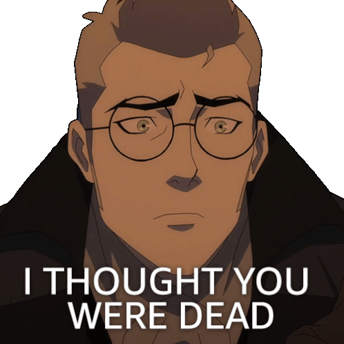 I Thought You Were Dead Percival De Rolo Iii Sticker - I Thought You Were Dead Percival De Rolo Iii The Legend Of Vox Machina Stickers
