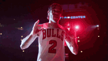 bulls jersey lonzo ball chicago bulls showing jersey pointing at camera