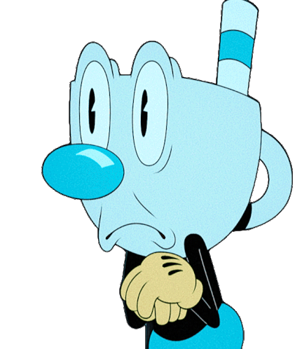 What Mugman Sticker - What Mugman The Cuphead Show Stickers