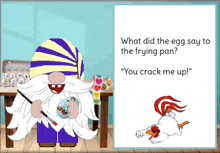 Gnome Decorating The Egg GIF - Gnome Decorating The Egg Funny GIFs