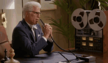 Ted Danson The Good Place GIF - Ted Danson The Good Place Reel To Reel Recorder GIFs