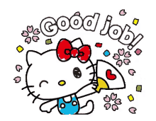 Hello Kitty Good Job GIF - Hello Kitty Good Job Cartoon GIFs