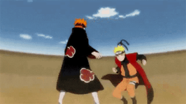 When does Naruto fight Pain?