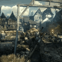 Walking In Town Geralt Of Rivia GIF - Walking In Town Geralt Of Rivia The Witcher GIFs
