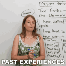 Past Experiences Emma GIF - Past Experiences Emma Learn English With Emma GIFs