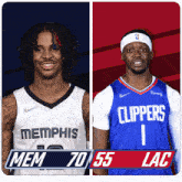 Memphis Grizzlies (70) Vs. Los Angeles Clippers (55) Half-time Break GIF