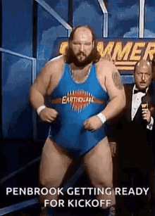Wrestling Penbrook Getting Ready For Kickoff GIF - Wrestling Penbrook Getting Ready For Kickoff John Tenta GIFs