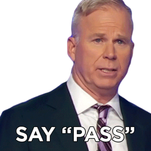 Say Pass Gerry Dee Sticker - Say Pass Gerry Dee Family Feud Canada Stickers