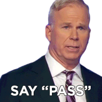 Say Pass Gerry Dee Sticker - Say Pass Gerry Dee Family Feud Canada Stickers
