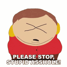 please stop stupid asshole eric cartman south park s13ep12 the f word
