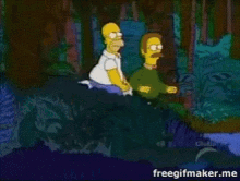 The Simpsons Ned Flanders GIF - The Simpsons Ned Flanders Homer Simpsons GIFs
