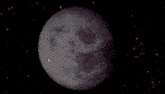 a pixelated image of a planet in the middle of a galaxy