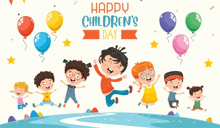 Happy Children'S Day Kids GIF - Happy Children'S Day Kids Drawing GIFs