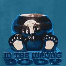 in the wrong body written on a blue background