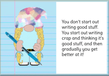 gnome writing once upon a time