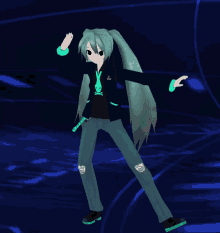 a computer generated image of a girl with long hair wearing a black shirt with a skull on it